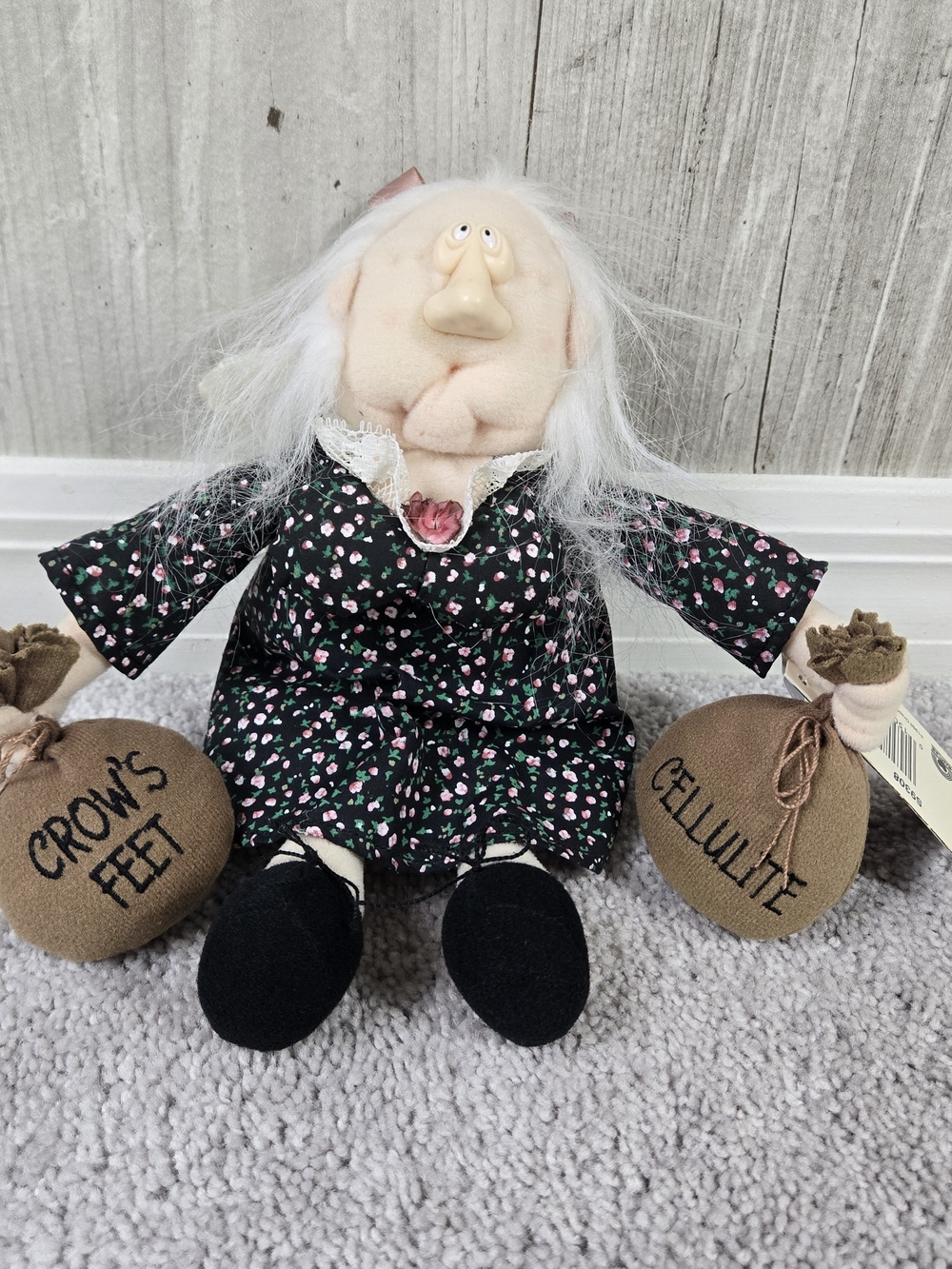Vintage Hallmark Prunella The Wrinkle Fairy Plush Novelty Gag Gift Over The Hill